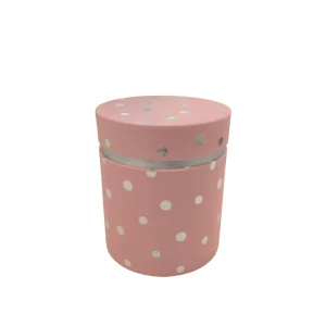 Caixa cartão redonda – Rosa (Grande)