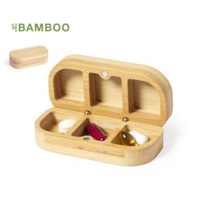 Caixa de Comprimidos Pensol em Bambu para Personalizar