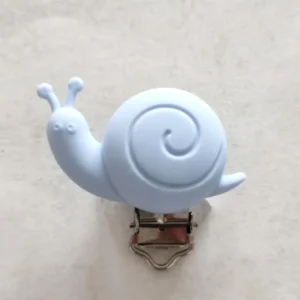 Mola em silicone caracol azul