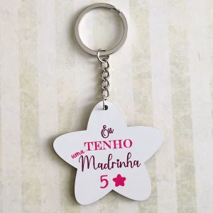 Porta chaves em mdf -Tenho a melhor madrinha