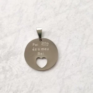 Medalha em aço inoxidável – Pai