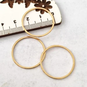 Aro em aço inoxidavél – dourado – 25mm