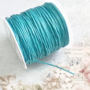 Fio de algodão encerado – Azul – 1mm