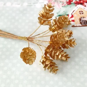 Ramo artificial dourado