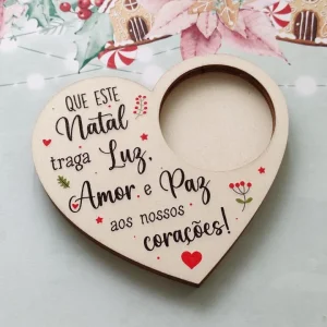 Porta velas em choupo