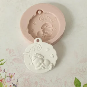 Molde em silicone, Ursinho base ondulada