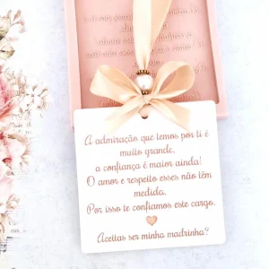 Molde em silicone – Convite madrinha