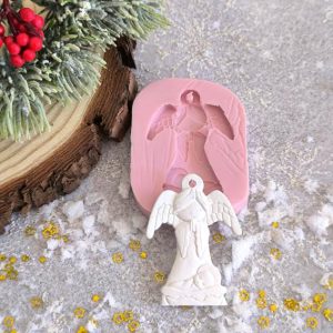 Molde em silicone -Etiqueta anjo