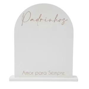 Molde em silicone – Placa com base- Padrinhos amor para sempre