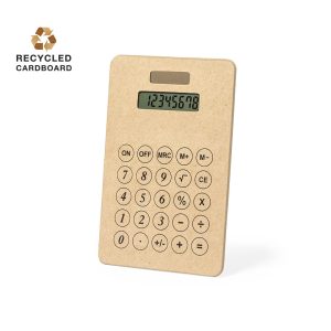 Calculadora Vulcano de 8 Dígitos da Linha Natura, Fabricada em Cartão Reciclado para Personalizar
