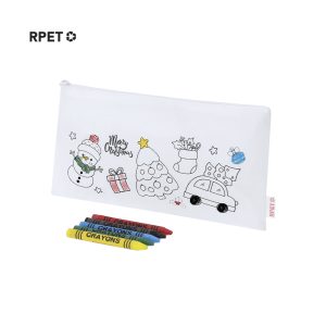 Estojo Flemenk de Natal Infantil para Colorir em Rpet para Personalizar