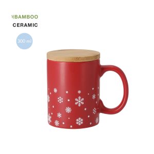 Caneca Helogran de Cerâmica com Design de Natal para Personalizar