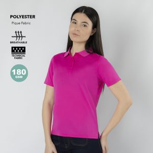 Polo de Mulher Tecnic Plus Cores em Poliéster 180g para Personalizar