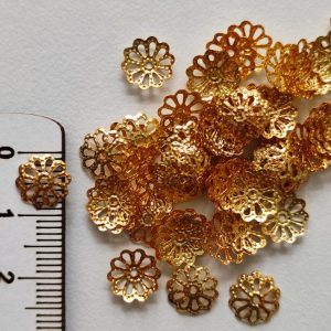 Tulipa 10 mm metal dourado