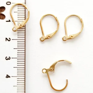 Base para brincos em aço inoxidável- dourado