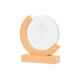 Troféu Globe em Forma de Globo com Caixa de Oferta para Personalizar
