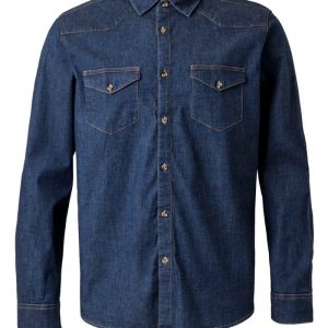 Camisa Denim Stretch Manga Comprida homem para Personalizar