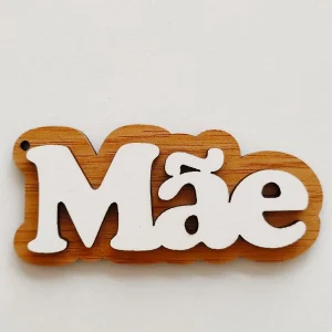 Aplicação em mdf laminado MÃE