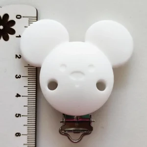 Mola em silicone ratinho- cor branco