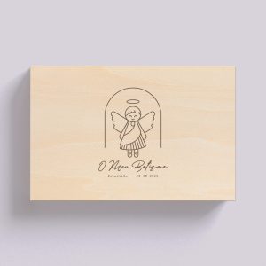 Caixa de batismo personalizada #08