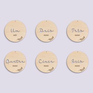 Placas “Mesversário” (x12+1)