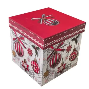 Caixa cartão Natalícia Grande – 022 – 15x15x15cm