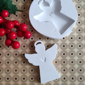Molde em silicone, Anjo simples com coração