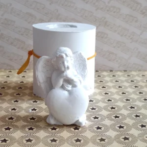 Molde em silicone, Anjinho com coração- 3D