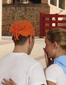 Lenço Quadrado Bandana Quadrado em Tecido de Popelina de Algodão para Personalizar