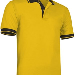 POLO COMBI MANGA CURTA, BICOLOR NA GOLA E MANGAS PARA PERSONALIZAR