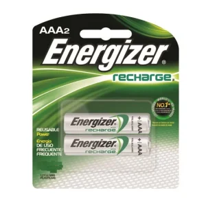 Pilha Energizer Recarregável Palito AAA – Display com 2 Unidades