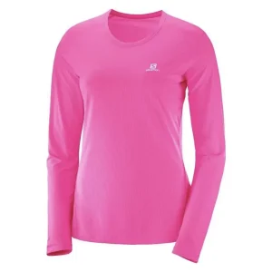 Camiseta Salomon Sonic LS UV Fem Super Pink