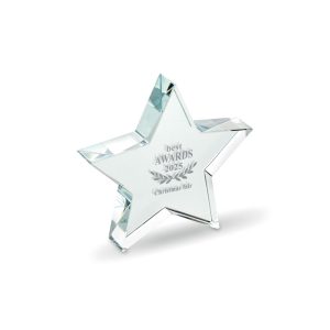 Troféu Starward Estrela em Cristal para Personalizar
